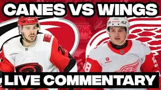 Detroit Red Wings Vs Carolina Hurricanes LIVE COMMENTARY! | 2025-26 NHL Season