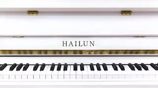Hailun White Upright Piano