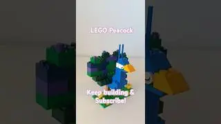 How to build a peacock LEGO #10698