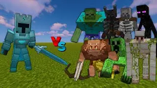 ICE WARRIOR vs MUTANT CREATURES | Minecraft