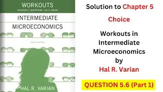 Choice Q5.6 - Part 1 (From 'Workouts in Intermediate Microeconomics' by Hal Varian)