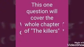 B.A part 1 English notes | 3rd year English notes | Punjab university English notes | The killers