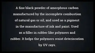 Carbon black Meaning