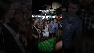 Flip cup on club crawl in Vegas