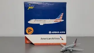 Gemini Jets American Airlines Airbus A319 [N725UW] 1:400 Scale Model Airplane Review
