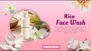Rice Face Wash &ndash; Korean Skincare Inspired Cleanser for Clear, Radiant Skin