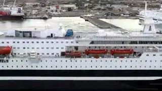 SNAV TOSCANA Arriving at Civitavecchia 6 August 2010