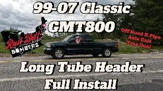 1999-2006 Chevy Silverado and GMC Sierra 1500 Long Tube Header Install and sound clips GMT800