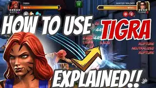 How to use TIGRA in Marvel contest of champions| How to use Guide MCOC