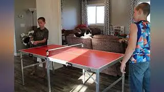 GoSports 6&rsquo;x3&rsquo; Mid-size Table Tennis Game Set | Indoor // Outdoor Portable Table Tennis Ga