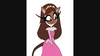AT Cat Brittany as Aurora (Sleeping Beauty (1959)) Vivziepop style