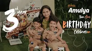 Actress Amulya Twin Sons Birthday|@PkstudioPhotography| Original Music  Video @Pkstudio Insta