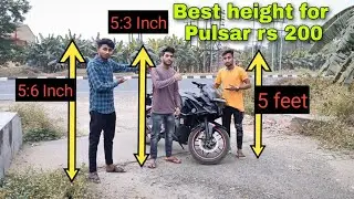 Best height pulsar rs 200 || minimum height || Vlog 19