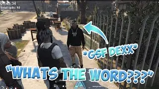 The Mandem Meet With GSF Dexx In Attempt Of Squashing The Beef..