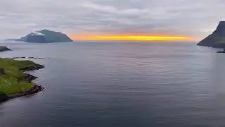 Flying over the Faroe Islands 