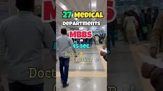 Total medical departments in mbbs?? #neet #mbbsstudent #mbbs #education #department #medico
