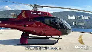 Bodrum's Majestic Scenery: An Aerial Helicopter Tour!