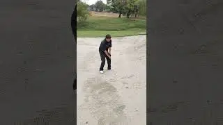 How To Hit Out Of A Wet Bunker (With A Firm Lie) #bunkershot