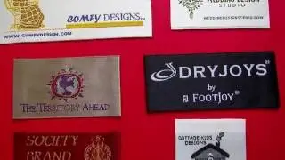 Woven Labels, Designer Satin Clothing Woven Labels - Excellent Quality, Affordable, Low Minimum