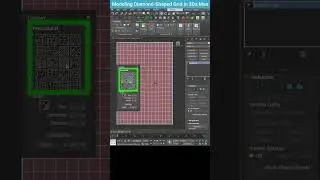 Quickly Model a Diamond-Shaped Grid in 3DS Max #shorts #tips #3dsmax #grid #lattice