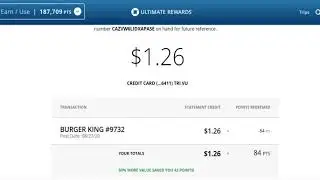 Redeeming Chase Ultimate Reward Points