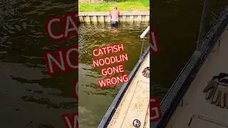 Catfish noodling gone wrong 🤣 #holebangerzfishin #foryou