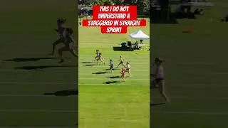 This i do not understand a staggered in straight sprint