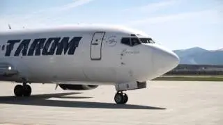 Tarom Boeing 737 YR-BGB @ SBZ / LRSB Airport Romania