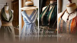 Stripe Halter Dress Try-On Haul | Designer Fashion Inspiration for Fall Weddings