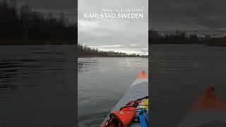 Paddling in 100 cities: Karlstad, Sweden, early winter solo kayaking exploration (Itiwit X500)
