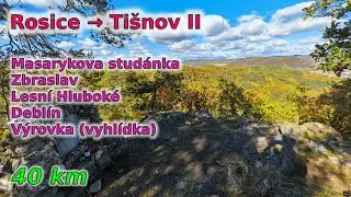 C88 Rosice - Ti&scaron;nov II (přes Zbraslav a Debl&iacute;n) [40 km]