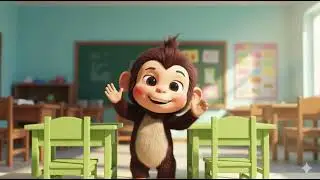 Monkey Body Song 🐒 | Learn Body Parts | Fun Kids Song | Pebble Toons