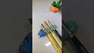 Made This from CLAY??😱 | Brush holder #diy #shorts #clayart #satisfying