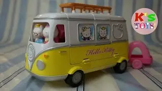 Hello Kitty Camper Van | Toy Review, Stop Motion, Playtime | K's Toys