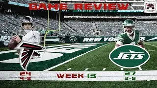 Game Review | Atlanta Falcons @ New York Jets | Week 13 | NFL