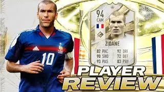 GET HIM OR NAH?! 👁94 MID ICON ZIDANE PLAYER REVIEW - FIFA 23 ULTIMATE TEAM