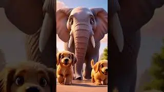 Elephant's Puppy Water Park! 🐘💦🐕