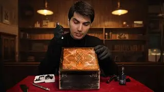 ASMR-осмотр антикварных коробок и приятные звуки инструментов