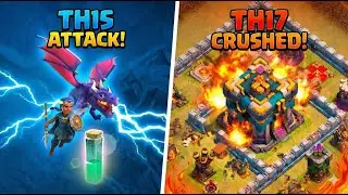 Can TH15 take down TH17 Max in CWL??🤯 Royal Champion ➕ Invisibility Spell ➕ Dragon Attack🔥🔥
