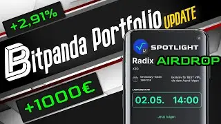 Bitpanda Portfolio Update | Neuer Spotlight Airdrop Radix (XRD), INVEST Stuttgart