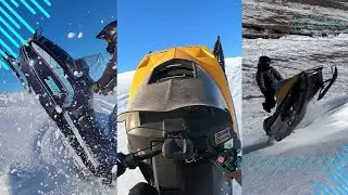 Vintage Ski Doo Blizzard with 583cc engine Jumping Drifts and Getting Stuck Plus Other Vintage Sleds
