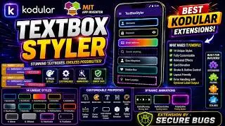 TextBoxStyler Extension: Customizable TextBox with Animations | Kodular | Niotron | App Inventor