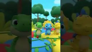 Dino Stomp Song 🦖|Babies song #baby #nuseryrhymes #kids