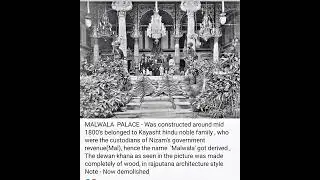 Malwala Palace in Hyderabad History #palace #fort #nawab #hyd #hyderabad #ts #tspsc