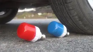 EXPERIMENT Light Bulb vs Car - Crushing Crunchy & Soft Things by Car