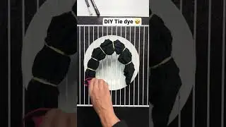 DIY tie dye with Bleach 🤩👕 #shorts #art #tiedye #tutorial