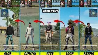 ALOK VS K VS DIMITRI VS A124 VS LEON ZONE TEST FREE FIRE- SAMSUNG,A3,A5,A6,A8,J2,J4,J6,J7,S3,S5,S9