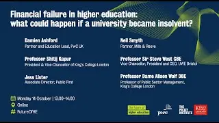 Financial failure in higher education: what could happen if a university became insolvent?