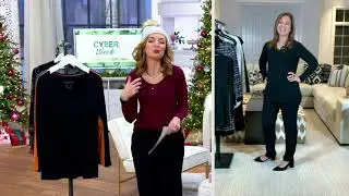 Susan Graver Modern Essentials Liquid Knit U-Neck Tunic on QVC