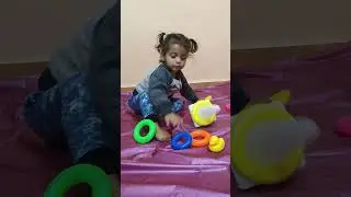 आइरा  का पहला सफल टास्क || playing stacking rings || stacking game